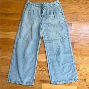 Madewell woman’s jeans (The Harlow Wide-Leg Trouser Jean)